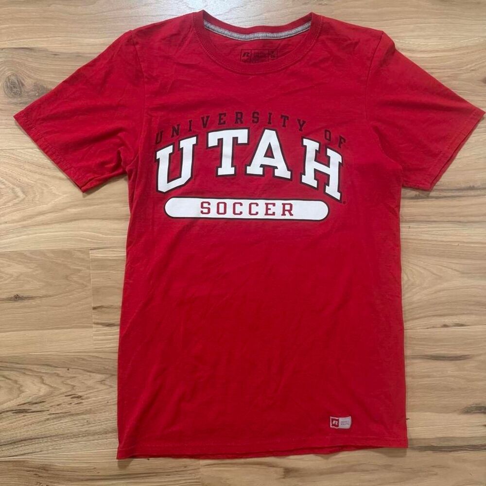 Russell Athletic University of Utah Soccer college graphic tee size small